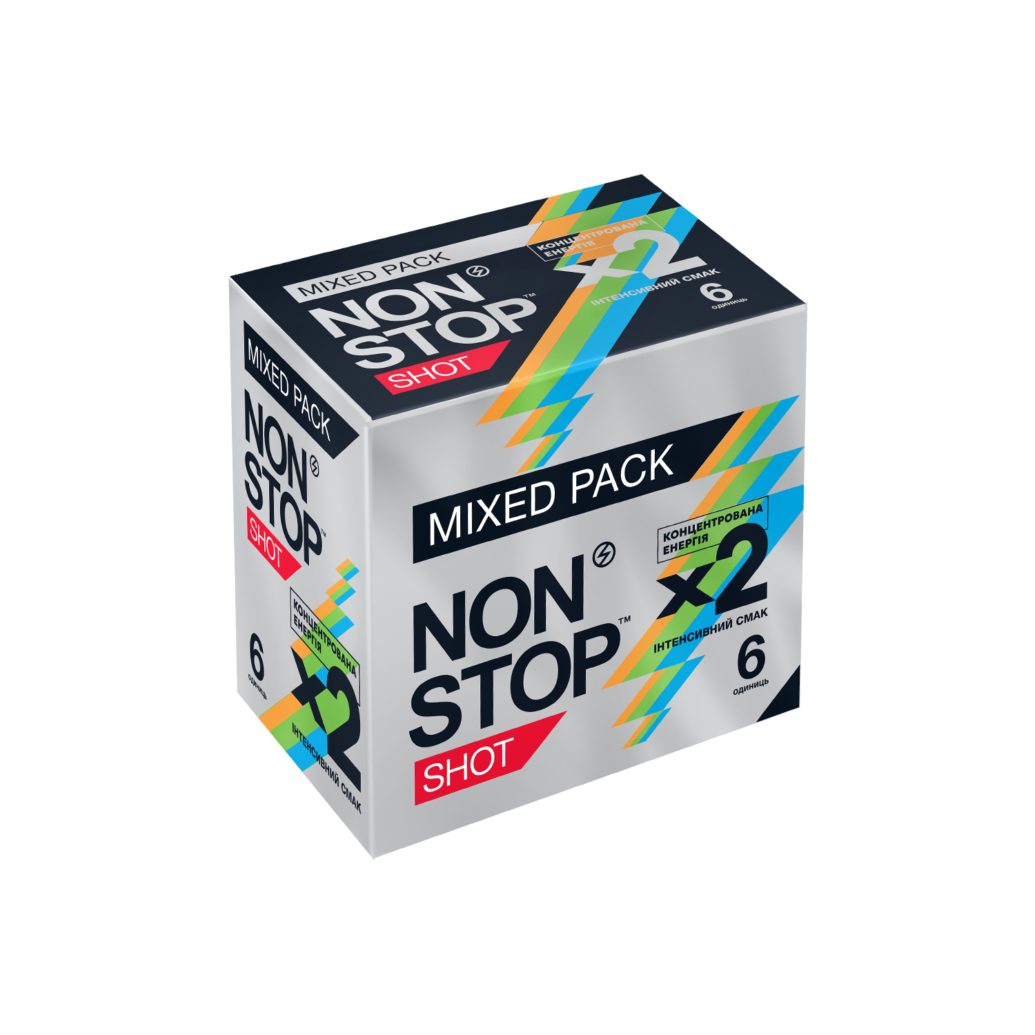 NON STOP ENERGY SHOT — Mixed Pack — Mixed Pack, 6 шотів